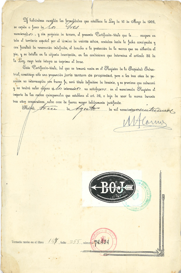 Desde 1905 | BOJ